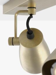 Astro Juno 3 Spotlight Ceiling Bar, Metallic Brass - thumbnail 2
