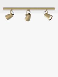Astro Juno 3 Spotlight Ceiling Bar, Metallic Brass - thumbnail 1