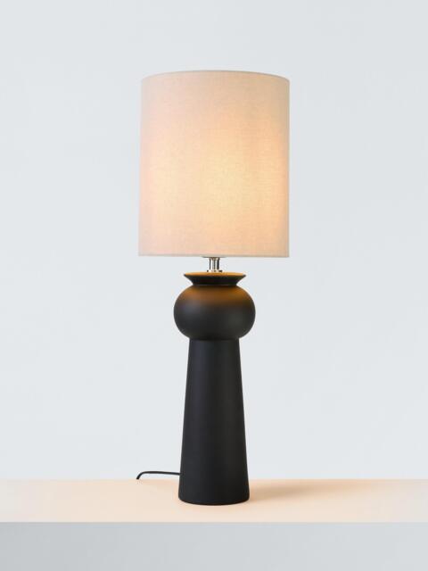 John Lewis Adila Ceramic Table Lamp, Black - image 1