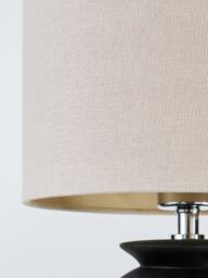 John Lewis Adila Ceramic Table Lamp, Black - thumbnail 4