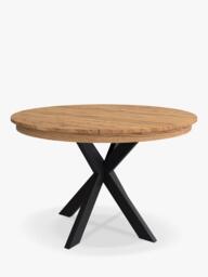 John Lewis Woburn Straight Edge Oval Extending Dining Table, Natural - thumbnail 2