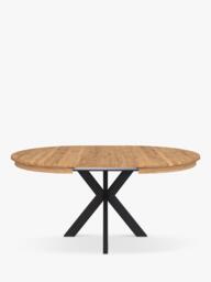 John Lewis Woburn Straight Edge Oval Extending Dining Table, Natural - thumbnail 3