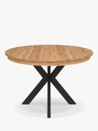 John Lewis Woburn Straight Edge Oval Extending Dining Table, Natural
