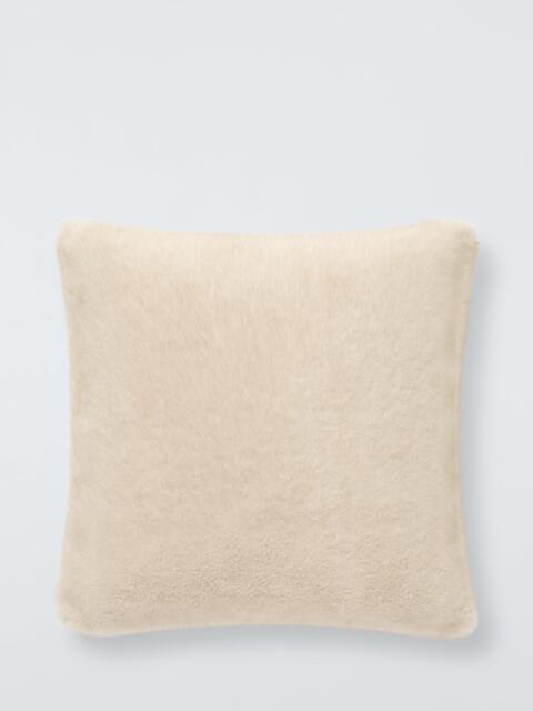 John Lewis Luxury Faux Fur Plain Cushion - image 1
