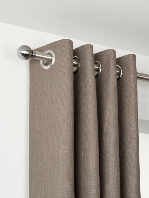 John Lewis Made to Order Select Eyelet Curtain Pole with Ball Finial, Wall Fix, Dia.25mm - image 1