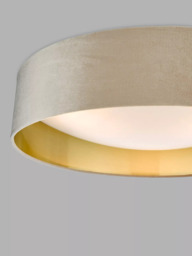 Där Nysa Velvet Flush Ceiling Light, Large - thumbnail 3