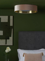 Där Nysa Velvet Flush Ceiling Light, Large - thumbnail 6