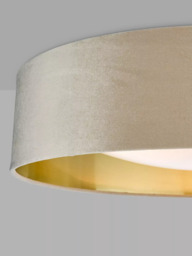 Där Nysa Velvet Flush Ceiling Light, Large - thumbnail 4