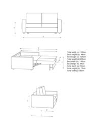 Innovation Living Neah 140 Sofa Bed, Natural - thumbnail 2