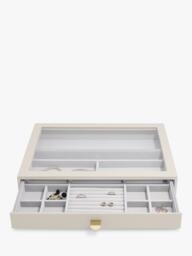 Stackers Supersize Glass Lid 3 Drawer Jewellery Box - thumbnail 4