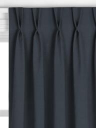 John Lewis Linen Look Made to Measure Curtains or Roman Blind, Denim - thumbnail 4