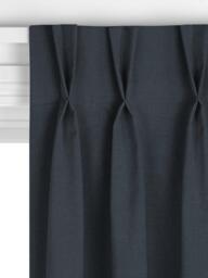 John Lewis Linen Look Made to Measure Curtains or Roman Blind, Denim - thumbnail 5
