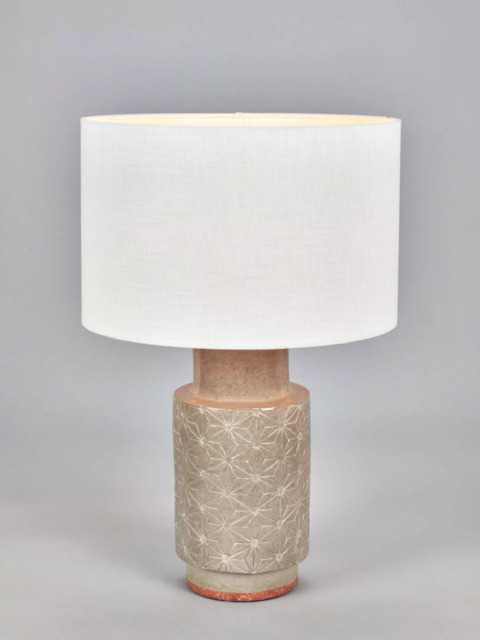 Pacific Sidra Ceramic Table Lamp, Grey - image 1