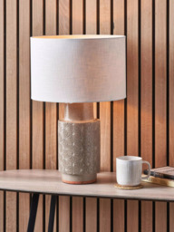 Pacific Sidra Ceramic Table Lamp, Grey - thumbnail 3