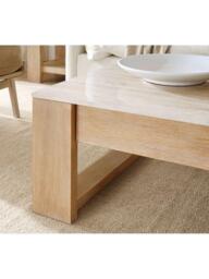 Pottery Barn Travertine Coffee Table, Fog - thumbnail 6
