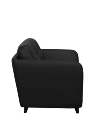 John Lewis Arlo Medium 2 Seater Leather Sofa Bed, Dark Leg - thumbnail 3