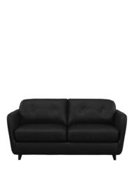 John Lewis Arlo Medium 2 Seater Leather Sofa Bed, Dark Leg - thumbnail 5
