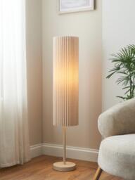 John Lewis Modern Scallop Floor Lamp, Marshmallow - thumbnail 6