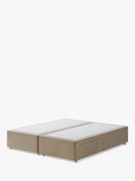 Hypnos Non-Sprung Upholstered 2 Drawer Divan Base, Super King Size - thumbnail 1