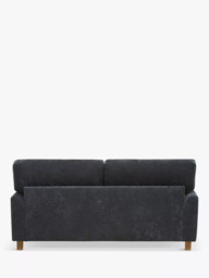 John Lewis Clover Large 3 Seater Sofa, Dark Leg, Chunky Chenille Charcoal - thumbnail 3