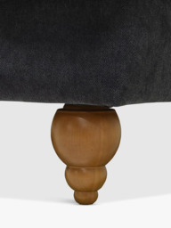 John Lewis Clover Large 3 Seater Sofa, Dark Leg, Chunky Chenille Charcoal - thumbnail 6