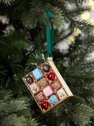 John Lewis Curate & Collect Box of Chocolates Bauble, Multi - thumbnail 2