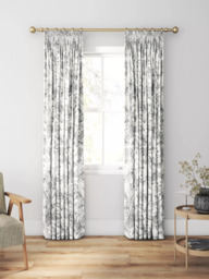Clarke & Clarke Kisumu Made to Measure Curtains or Roman Blind, Noir - thumbnail 3