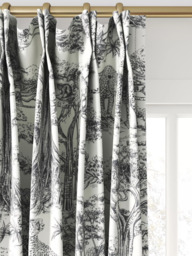 Clarke & Clarke Kisumu Made to Measure Curtains or Roman Blind, Noir - thumbnail 4