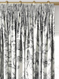 Clarke & Clarke Kisumu Made to Measure Curtains or Roman Blind, Noir - thumbnail 2