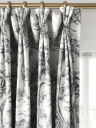 Clarke & Clarke Kisumu Made to Measure Curtains or Roman Blind, Noir - thumbnail 6