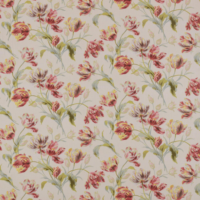 Laura Ashley Gosford Meadow Made to Measure Curtains or Roman Blind, Cranberry - image 1
