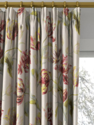 Laura Ashley Gosford Meadow Made to Measure Curtains or Roman Blind, Cranberry - thumbnail 2