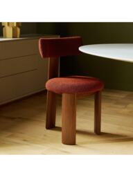 The Conran Shop Pip Dining Chair, Set of 2, Walnut/Red - thumbnail 2