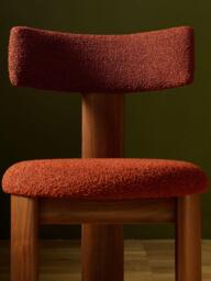 The Conran Shop Pip Dining Chair, Set of 2, Walnut/Red - thumbnail 4