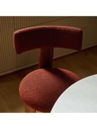 The Conran Shop Pip Dining Chair, Set of 2, Walnut/Red - thumbnail 3