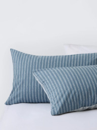 John Lewis Isla Pure Cotton Percale Reversible Duvet Cover Set - thumbnail 3