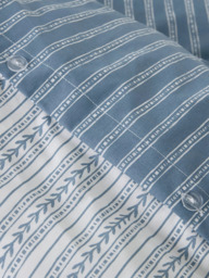 John Lewis Isla Pure Cotton Percale Reversible Duvet Cover Set - thumbnail 4