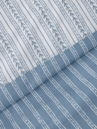John Lewis Isla Pure Cotton Percale Reversible Duvet Cover Set - thumbnail 2