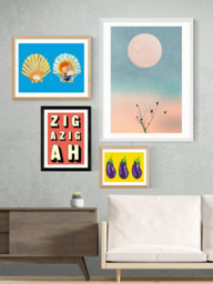 EAST END PRINTS Indieprints 'Zig-Azig-Ah' Framed Print - thumbnail 2