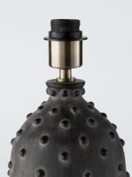 John Lewis Dearne Table Lamp Base, Light Grey - thumbnail 3