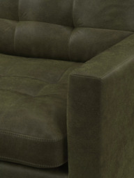 John Lewis Draper II LHF Chaise Leather Sofa, Light Leg - thumbnail 6