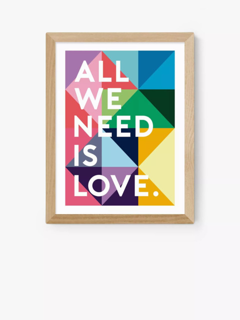 EAST END PRINTS Rafael Farias 'All We Need Is Love' Framed Print - image 1