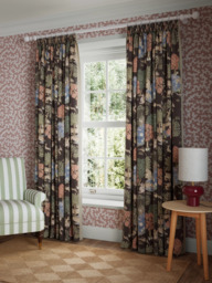John Lewis x Sanderson Pamir Garden Print Pair Lined Pencil Pleat Curtains - thumbnail 3