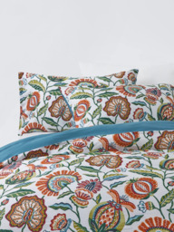 John Lewis Pomegranate Trail Pure Cotton Sateen Duvet Cover Set, 200 Thread Count - thumbnail 1