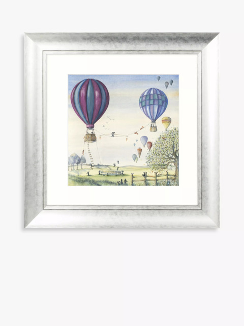 John Lewis Catherine Stephenson 'With Friends All Things Are Possible' Embellished Framed Print & Mount, 62 x 62cm, Blue/Multi - image 1