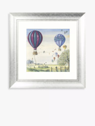 John Lewis Catherine Stephenson 'With Friends All Things Are Possible' Embellished Framed Print & Mount, 62 x 62cm, Blue/Multi - thumbnail 1