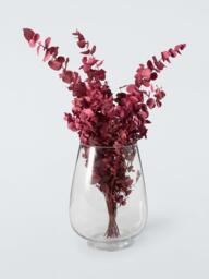 John Lewis Tall Oval Glass Vase, H32cm, Clear - thumbnail 2