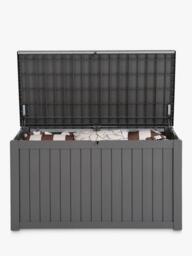 Hayward Jardine Recycled Garden Storage Box, 450L, Taupe - thumbnail 6