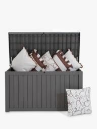 Hayward Jardine Recycled Garden Storage Box, 450L, Taupe - thumbnail 5