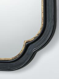 John Lewis Heritage Wood Frame Wall Mirror, Black - thumbnail 3
